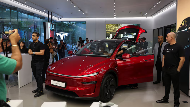 Tesla Launches Model Y in India With a Premium Price Tag